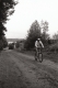 Black and White Solo Bike Rider