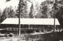 Black and white boathouse