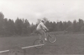 Bicycle wheelies and obstacles