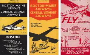 Timetable Brochures for Central Vermont Airways
