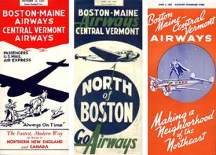 Timetable Brochures for Central Vermont Airways