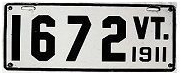 1908 License Plate
