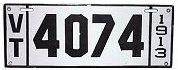 1912 License Plate