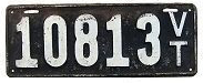 1916 License Plate