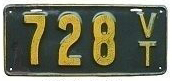 1916 License Plate