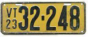 1919 License Plate