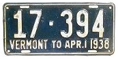 1935 License Plate