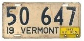 1943 License Plate
