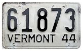 1944 License Plate