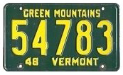 1948 License Plate