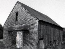 Vertical Sheathing with Pine Shingles
