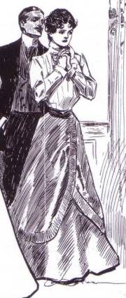 1900s Tailored Blouse and Skirt