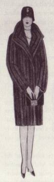 1920s Fur Coat and Beads