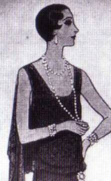 1920s Fur Coat and Beads