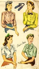 1940s Blouses
