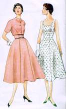 1950s Women's Dresses with Full Skirts