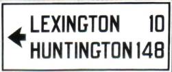 Standardized Directional Sign