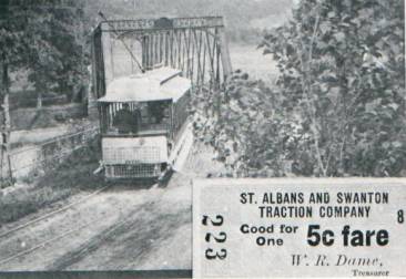 St. Albans Streetcar in 1907