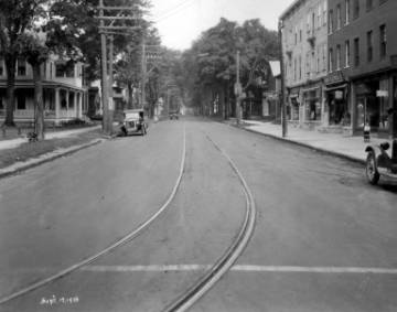 Streetcar Tracks on North Winooski Avenue in Burlington