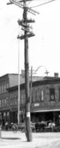 1910s-1920s Telephone Poles with Transformers